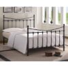 Florida Vintage Style Metal King Size Bed In Black