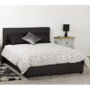 Prenon Plus Faux Leather Storage Double Bed In Brown