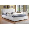 Dorado Faux Leather King Size Bed In White