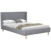 Allegro Fabric Double Bed In Grey