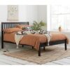 Nova Pine Wood King Size Bed In Black