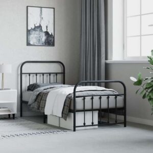 Carmel Metal Single Bed In Black