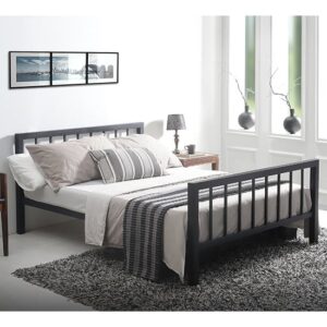 Metro Traditional Metal Single Bed In Black