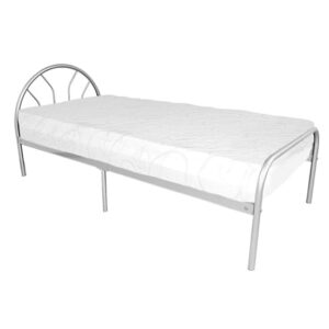 Satoko Metal Single Bed In Silver