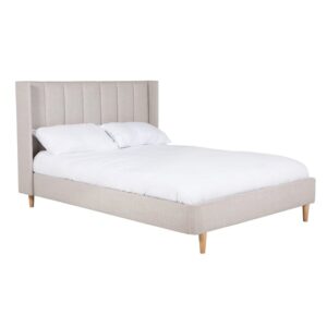 Allegro Fabric Super King Size Bed In Cashmere