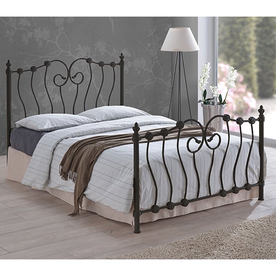 Irela Metal Double Bed In Black