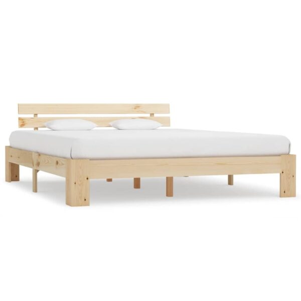 Absecon Wooden King Size Bed In Natural