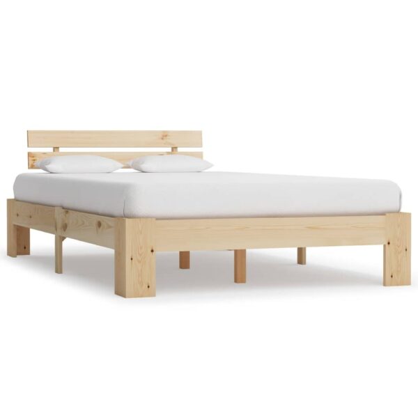 Absecon Wooden Small Double Bed In Natural