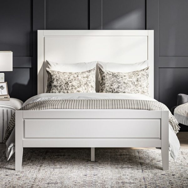 Bayfield Wooden Double Bed In White