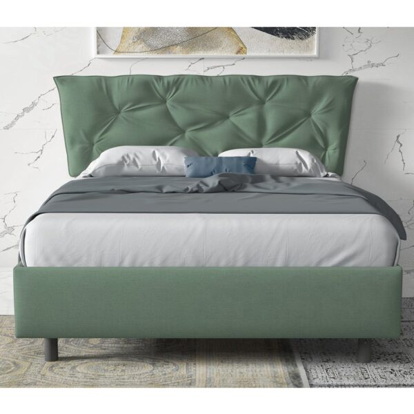 Berkeley Fabric Small Double Bed In Sage Green