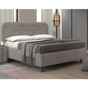 Choctaw Fabric Small Double Bed In Dove